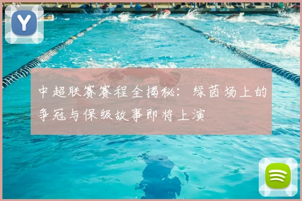 中超联赛赛程全揭秘：绿茵场上的争冠与保级故事即将上演